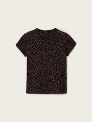 AllSaints Black Ellie Mesh T-Shirt - Image 7 of 7