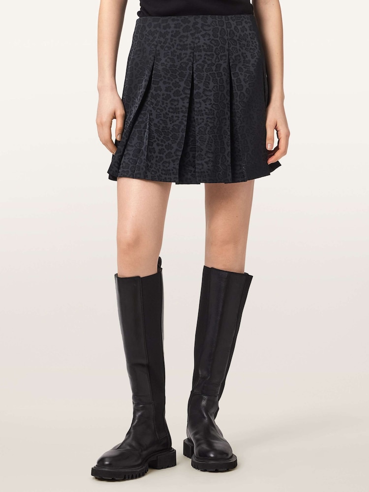 AllSaints Black Viola Skirt - Image 1 of 6