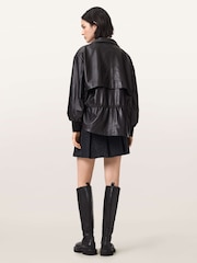AllSaints Black Viola Skirt - Image 4 of 6