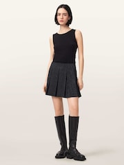 AllSaints Black Viola Skirt - Image 5 of 6