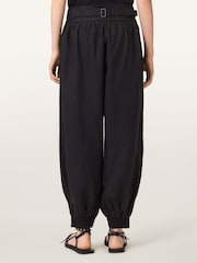 AllSaints Black Harrie Trousers - Image 4 of 6