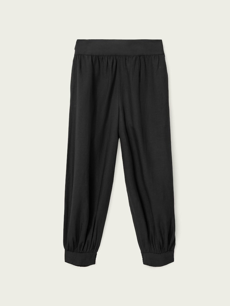 AllSaints Black Harrie Trousers - Image 6 of 6