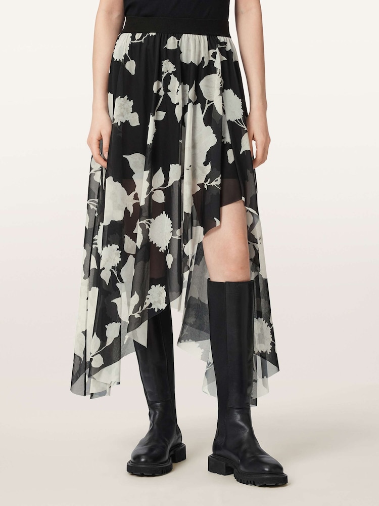 AllSaints Black Loria Skirt - Image 1 of 7 AllSaints Black Loria Skirt - Image 1 of 7