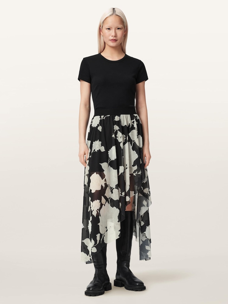 AllSaints Black Loria Skirt - Image 2 of 7 AllSaints Black Loria Skirt - Image 2 of 7