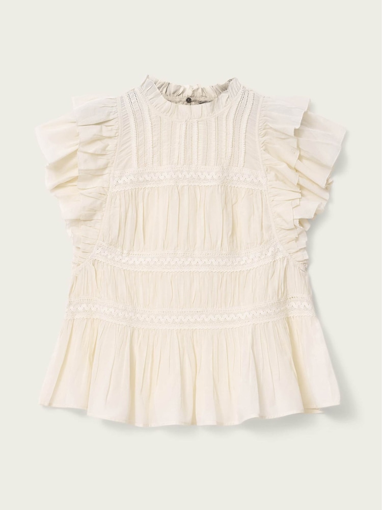 AllSaints White Harriet Top - Image 5 of 5