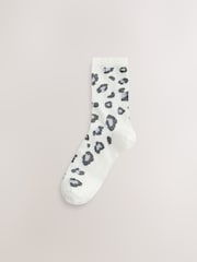 Grey Animal Ankle Socks 7 Pack - Image 4 of 10