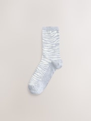 Grey Animal Ankle Socks 7 Pack - Image 7 of 10