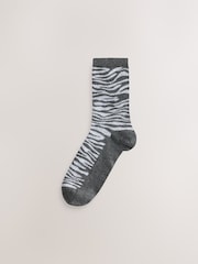 Grey Animal Ankle Socks 7 Pack - Image 8 of 10