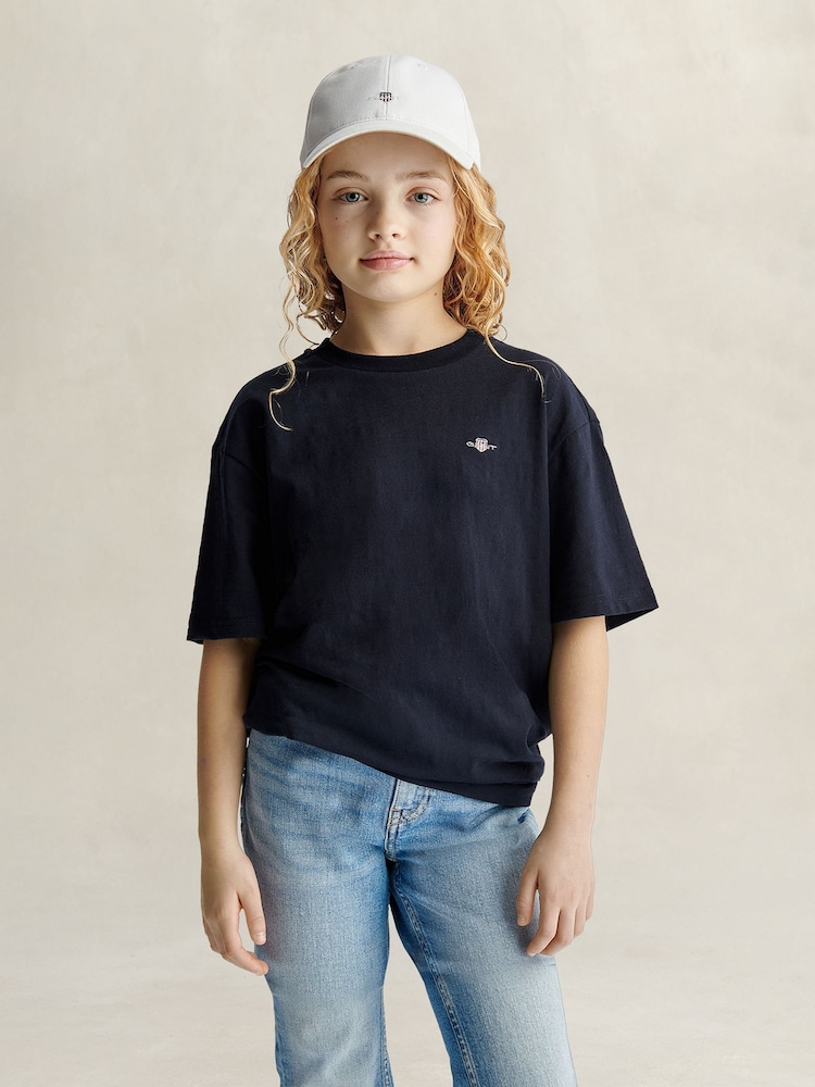 GANT Shield Slub Κοντομάνικο μπλουζάκι - Εικόνα 1 από 4