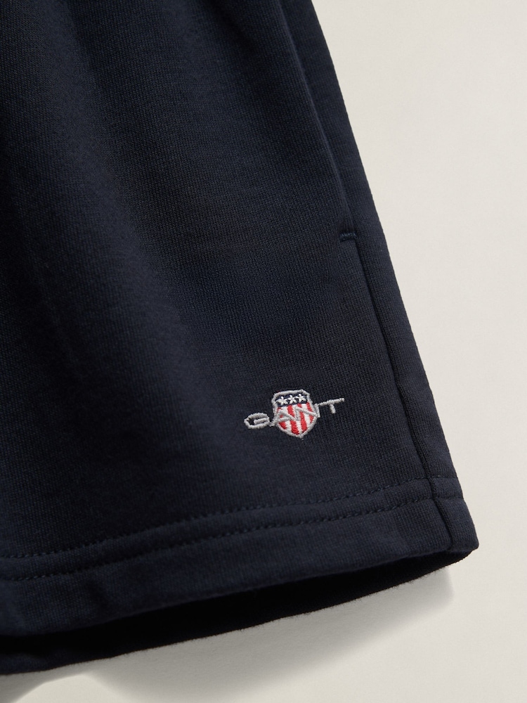 GANT Blue Shield Sweat Shorts - Image 2 of 2
