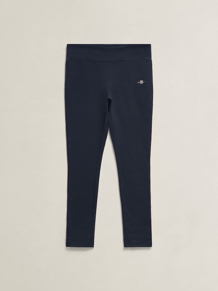 GANT Blue Shield Jersey Leggings - Image 1 of 2
