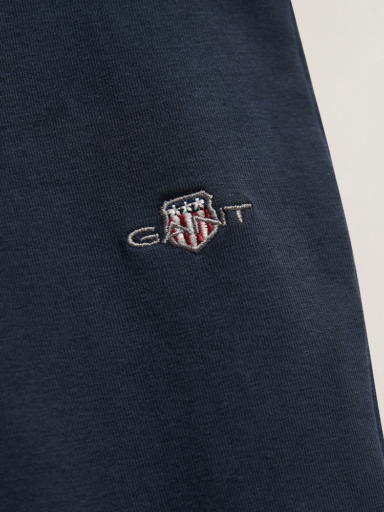 GANT Blue Shield Jersey Leggings - Image 2 of 2