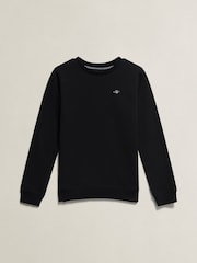 GANT Black Shield Crew Neck Sweatshirt - Image 1 of 2