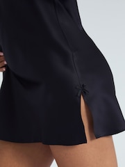 Negro - Camisón de satén Amelia de Boux Avenue - Imagen 4 de 5