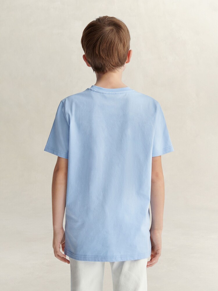 GANT Blue American Sportswear Graphic Short Sleeve T-Shirt - Image 2 of 6