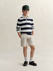 GANT Blue Shield Long Sleeve Rugby Polo Shirt - Image 4 of 4