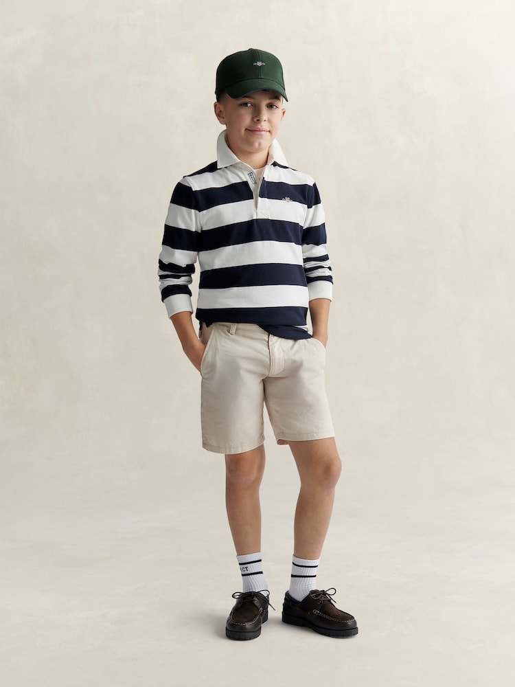GANT Blue Shield Long Sleeve Rugby Polo Shirt - Image 4 of 4 GANT Blue Shield Long Sleeve Rugby Polo Shirt - Image 4 of 4