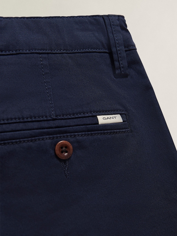 GANT Blue Chino Shorts - Image 6 of 6