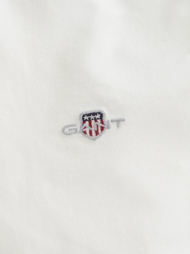 GANT White Shield Oxford Shirt - Image 2 of 2 GANT White Shield Oxford Shirt - Image 2 of 2