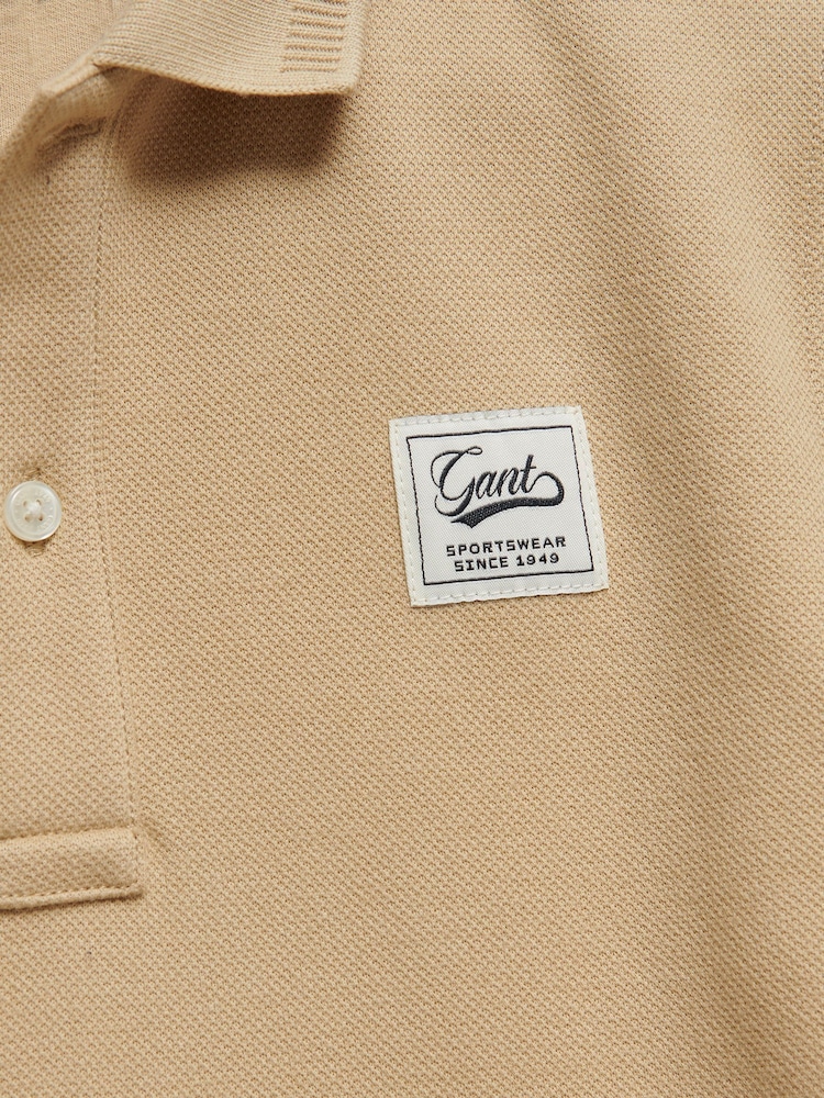 GANT Natural Badge Short Sleeve  Polo Shirt - Image 2 of 2