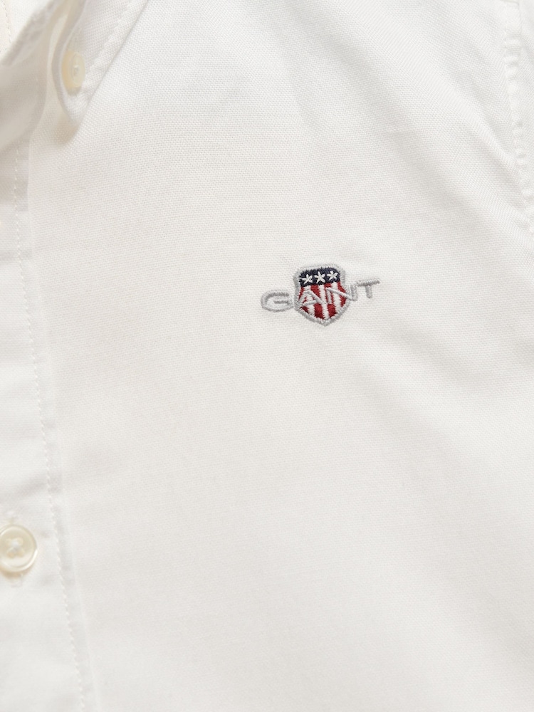 GANT White Shield Oxford Shirt - Image 2 of 2 GANT White Shield Oxford Shirt - Image 2 of 2