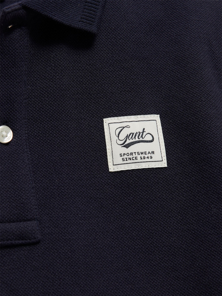 GANT Blue Badge Short Sleeve  Polo Shirt - Image 2 of 2