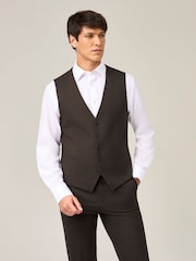 Skopes Brown Corsica Linen Blend Suit Waistcoat - Image 1 of 4