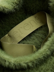 CERENE Claudia Green Brushed High Neck Curved Hem Jumper - Image 10 of 11