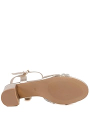 Złoty - Pavers Block Heel Embellished Toe Sandals - Obraz 4 z 5