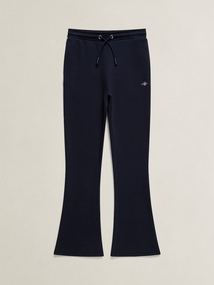 GANT Blue Shield Bootcut Joggers - Image 1 of 2 GANT Blue Shield Bootcut Joggers - Image 1 of 2