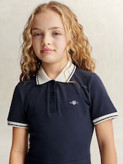 GANT Blue Shield SS Polo Dress - Image 3 of 6