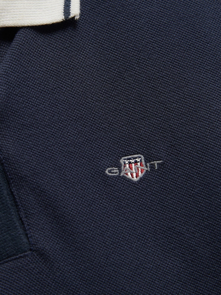 GANT Blue Shield SS Polo Dress - Image 6 of 6