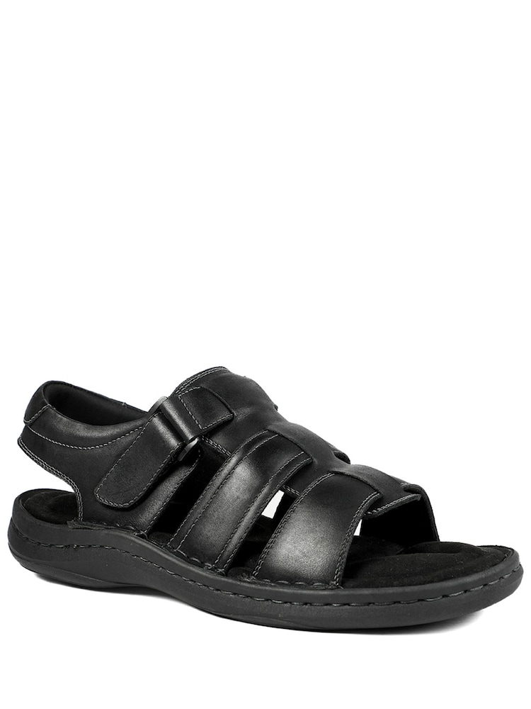 Pavers Leather Buckle Fastening Sandals - 圖片 1/5