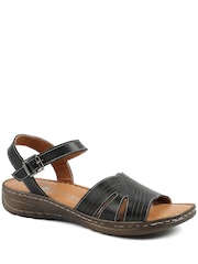 Pavers Leather Buckle Fasten Casual Sandals - 圖片 1/5