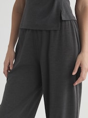 Charcoal Grey Barrel Leg Trousers - Image 5 of 6