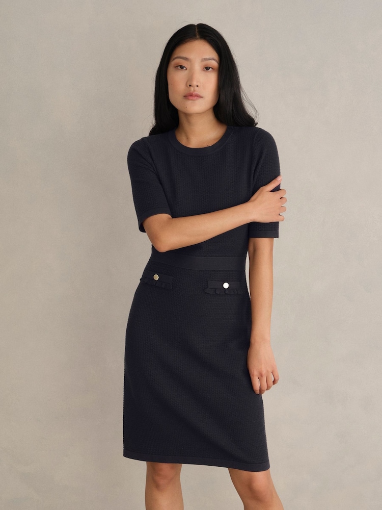 Hobbs Blue Petite Petra Dress - Image 1 of 4