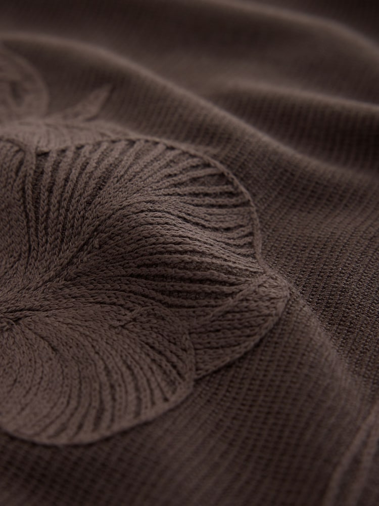 Chocolate Brown Short Sleeved Cornelli Drape Top - Image 8 of 8 Chocolate Brown Short Sleeved Cornelli Drape Top - Image 8 of 8