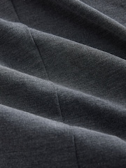 Charcoal Grey Sleeveless Slash Neck Hardware Top - Image 8 of 8