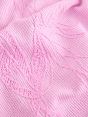 Pink Short Sleeved Cornelli Drape Top - Image 6 of 7