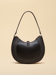 Joules Black Crossbody Saddle Bag - Image 6 of 9