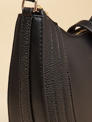 Joules Black Crossbody Saddle Bag - Image 9 of 9
