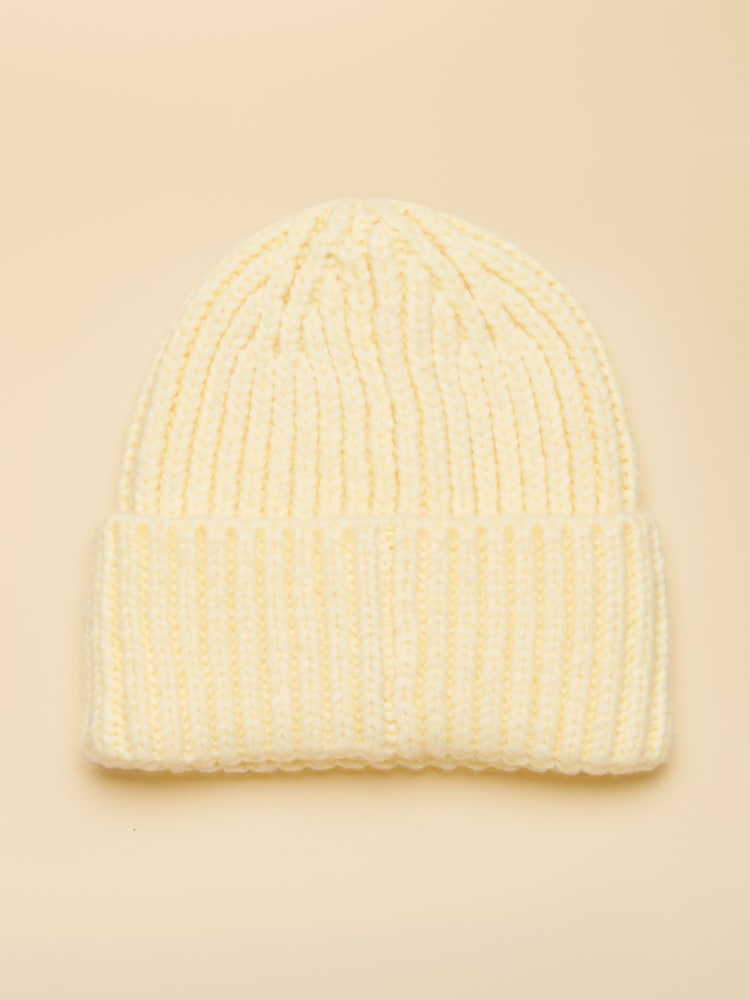 Joules Chunky Butter Yellow Knitted Beanie - Image 2 of 3 Joules Chunky Butter Yellow Knitted Beanie - Image 2 of 3