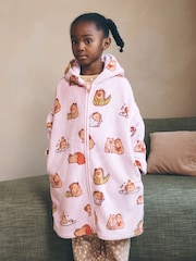 Lilac Capybara - Fleece Zip Through Dressing Gown (3-16yrs) - Image 1 of 11