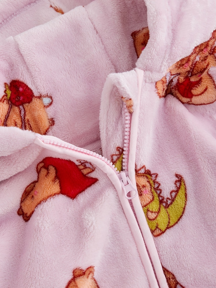 Lilac Capybara - Fleece Zip Through Dressing Gown (3-16yrs) - Image 11 of 11