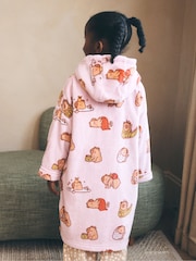 Lilac Capybara - Fleece Zip Through Dressing Gown (3-16yrs) - Image 3 of 11