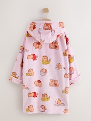 Lilac Capybara - Fleece Zip Through Dressing Gown (3-16yrs) - Image 9 of 11