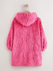 Çəhrayı yay - Jacquard Fleece Kapşonlu yorğan (3-16il) - 4şəkildən 2 şəkil