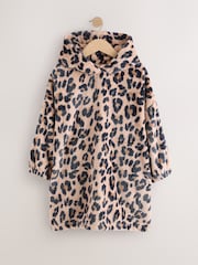 Animal Print Fleece Hooded Blanket (3-16yrs) - Image 1 of 4