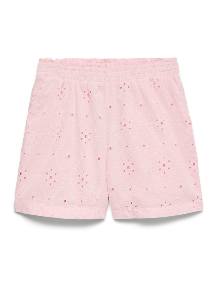ピンク - VERO MODA Broderie High Waisted Shorts - 画像 1 / 2