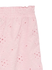 VERO MODA Pink Broderie High Waisted Shorts - Image 6 of 6